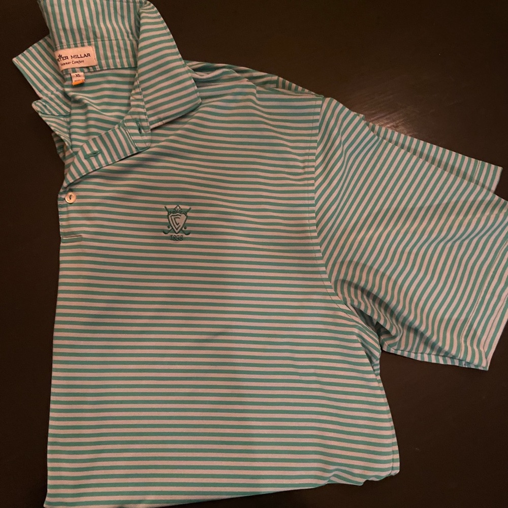 Peter Millar Summer Comfort XL Green Stripe